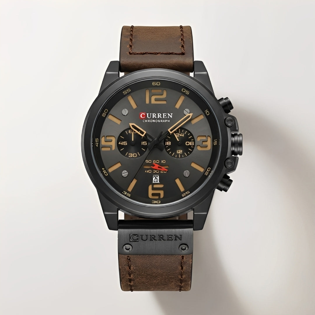 Cordace Dubai – Leather Chronograph Watch