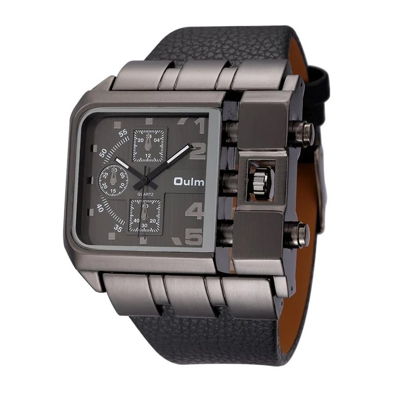 Men's Luxury Square Dial Quartz Watch