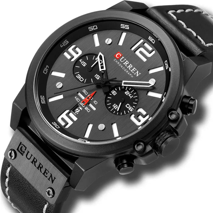 Cordace Dubai – Leather Chronograph Watch