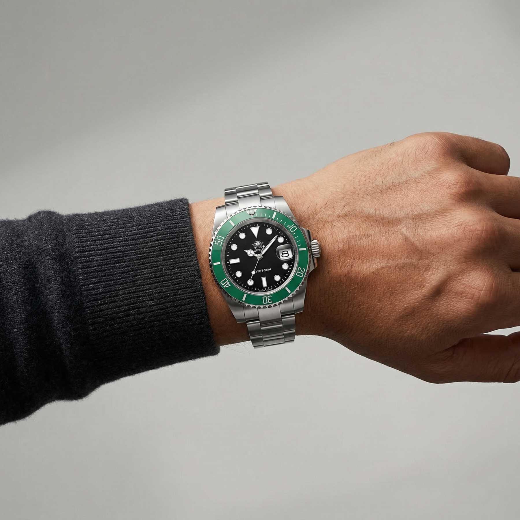 Montre à quartz pour homme Lorqen Zurich - Acier inoxydable