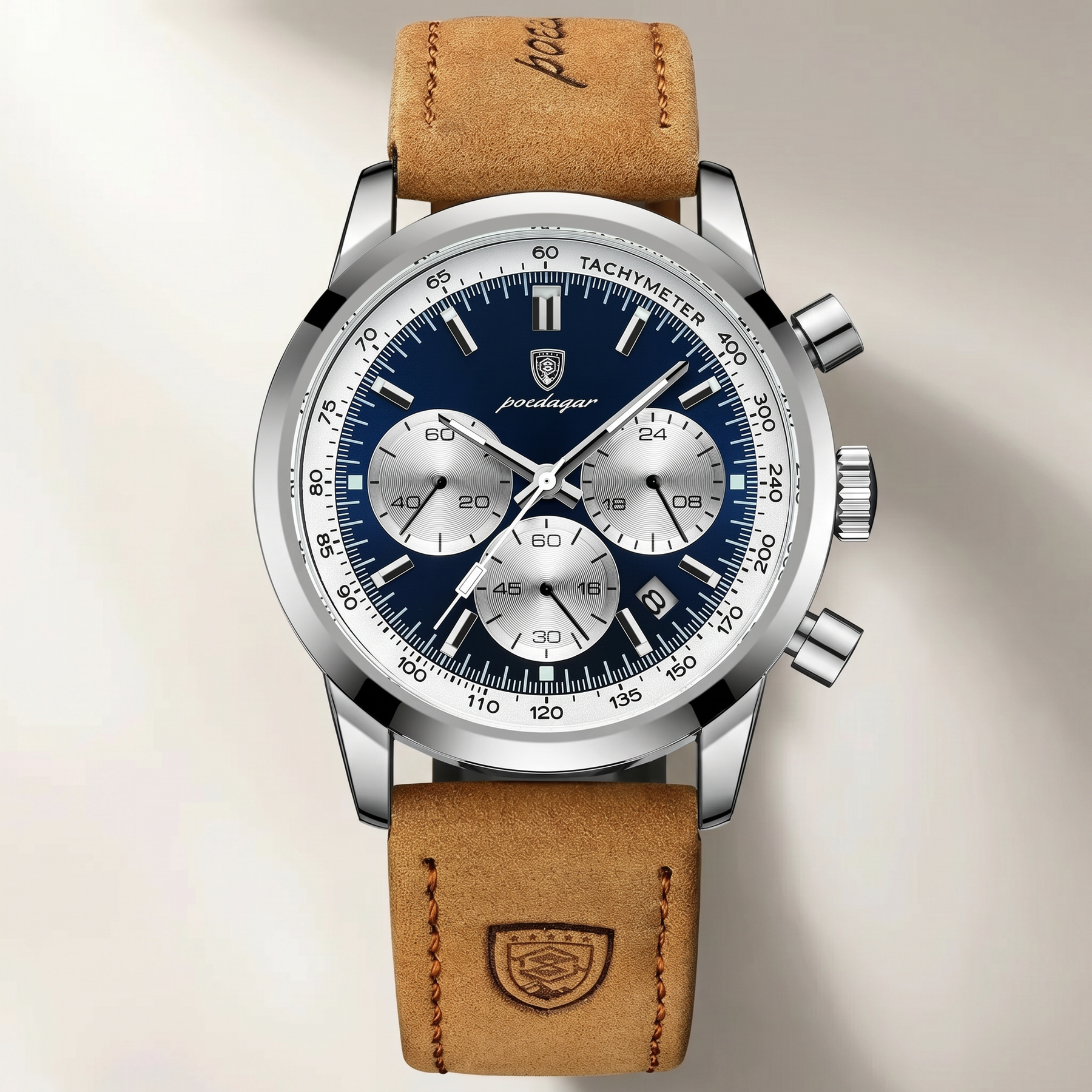 Cordace Rotterdam – Sport Leather Chronograph Watch