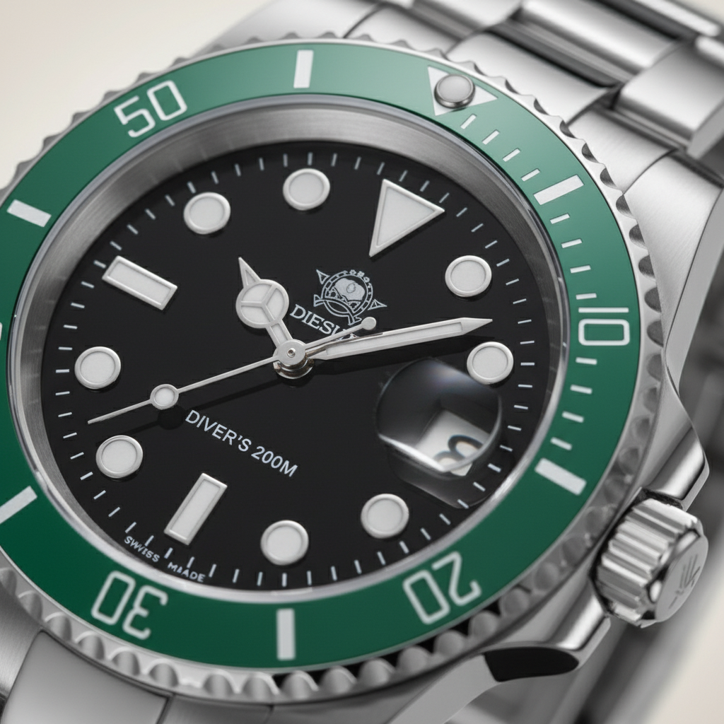 Montre à quartz pour homme Lorqen Zurich - Acier inoxydable