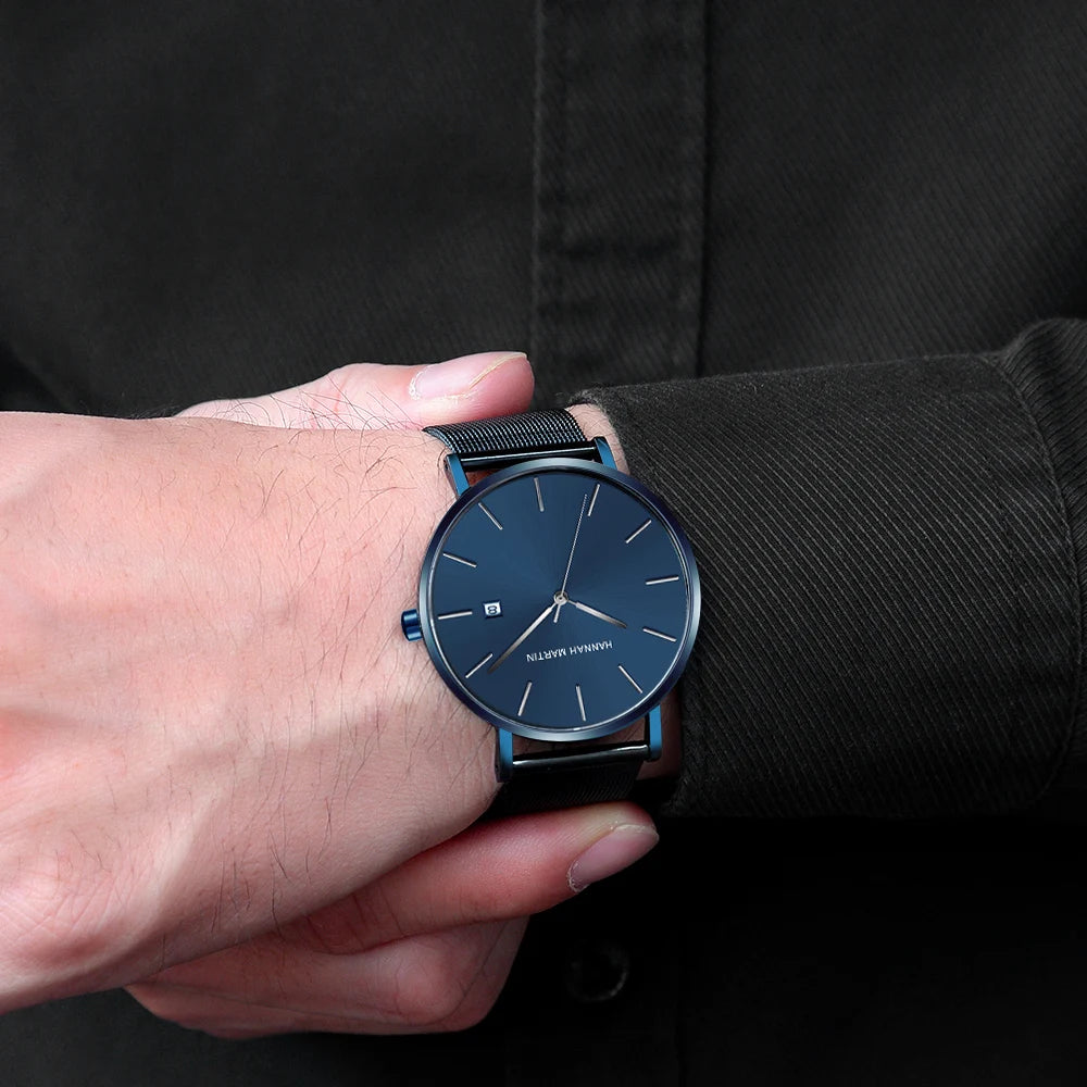 Elegant Men's Bauhaus Quartz Watch