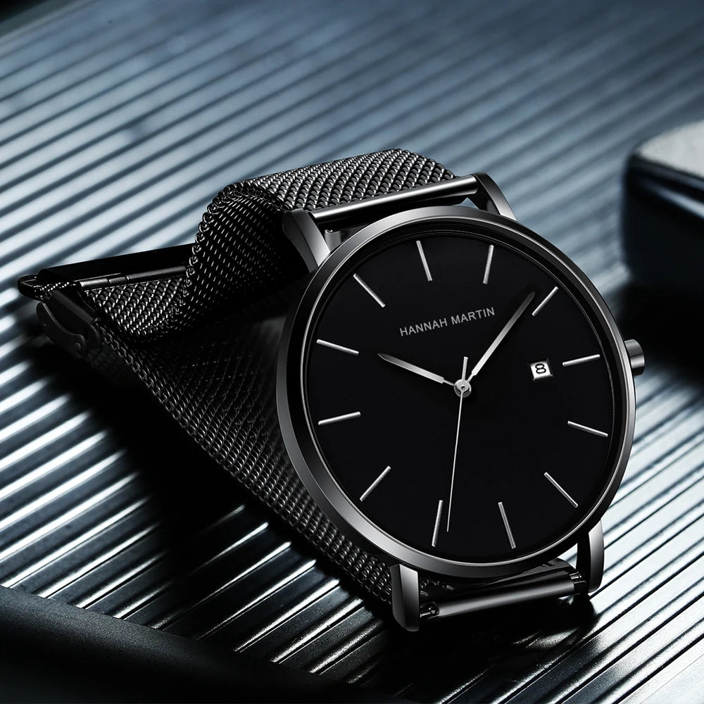 Elegant Men's Bauhaus Quartz Watch