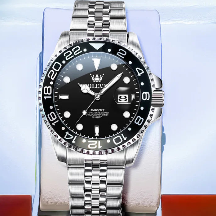 Montre à quartz pour homme Lorqen Amsterdam – Acier inoxydable
