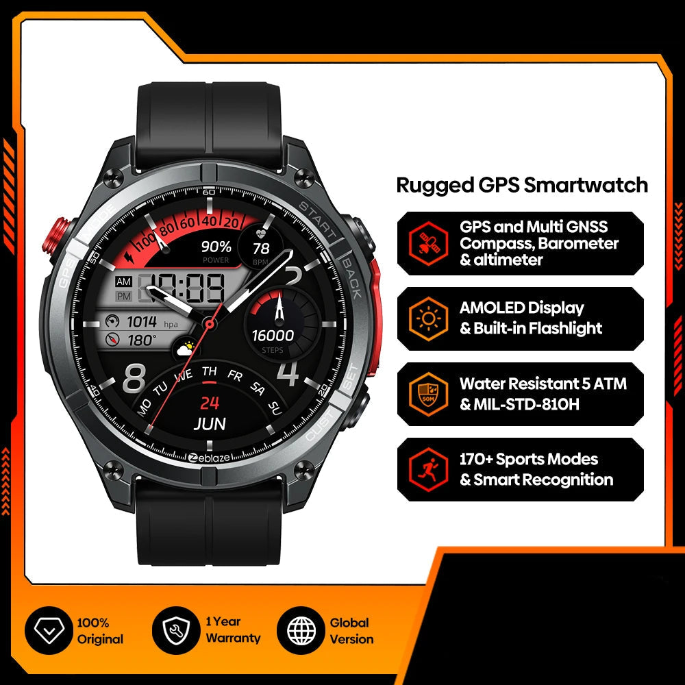 Lorqen Stockholm - Smartwatch - AMOLED Display & Voice Call