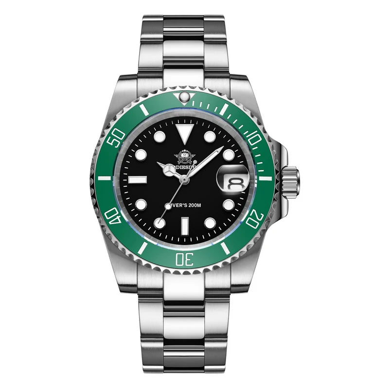 Stainless Steel Watch Men's European and American Business Leisure Quartz Watch Waterproof Outdoor Sports Watch