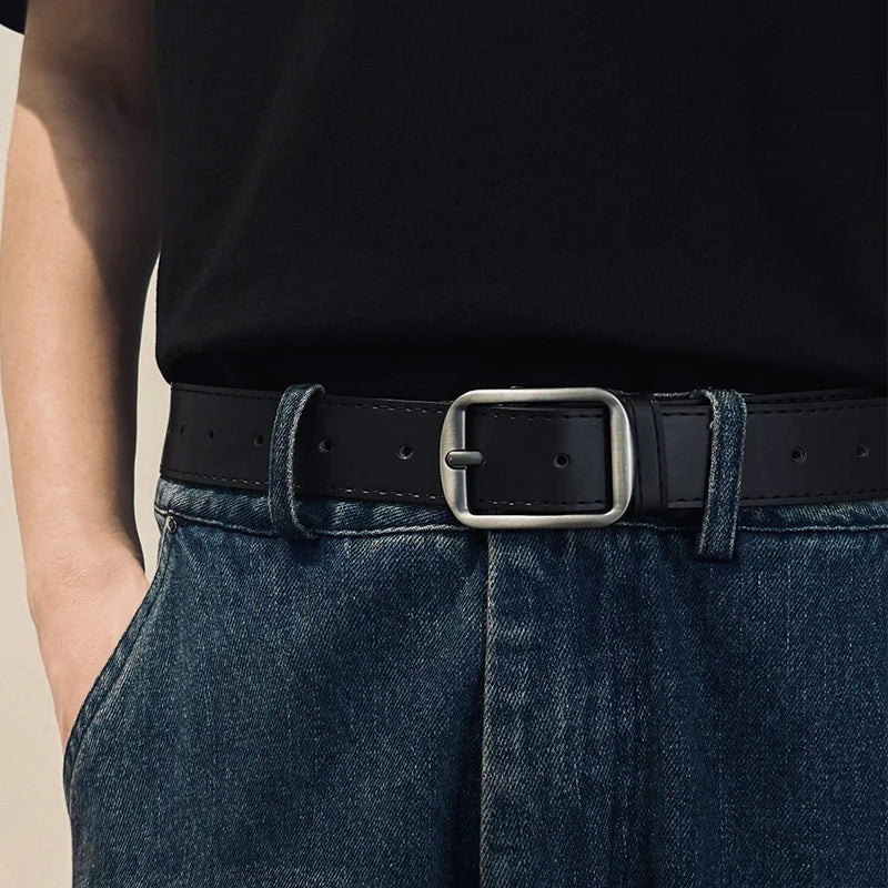 PU Leather Belt for women's Black Brown trousers belt for Jeans Casual Fashion Belts Vintage Strap Female Waistband AB005