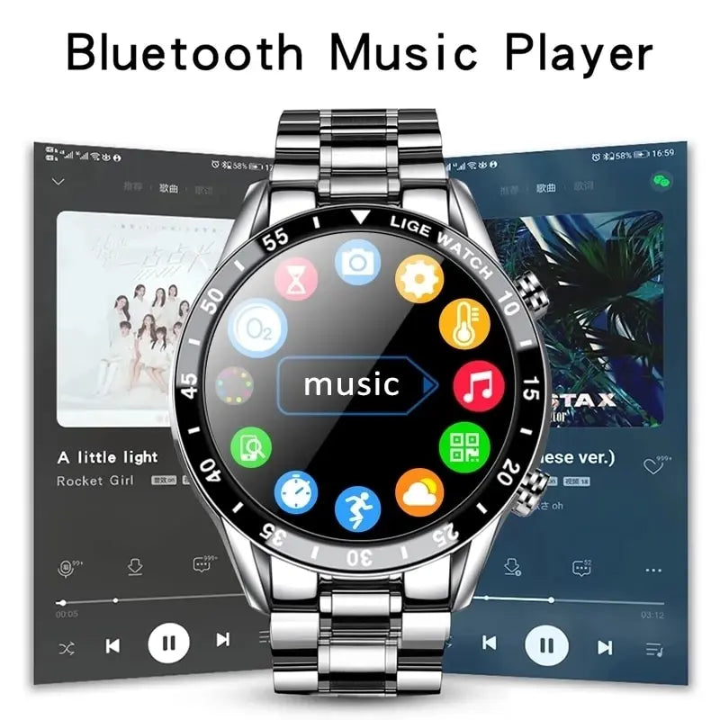 Full Circle Touch Smartwatch with Bluetooth Call