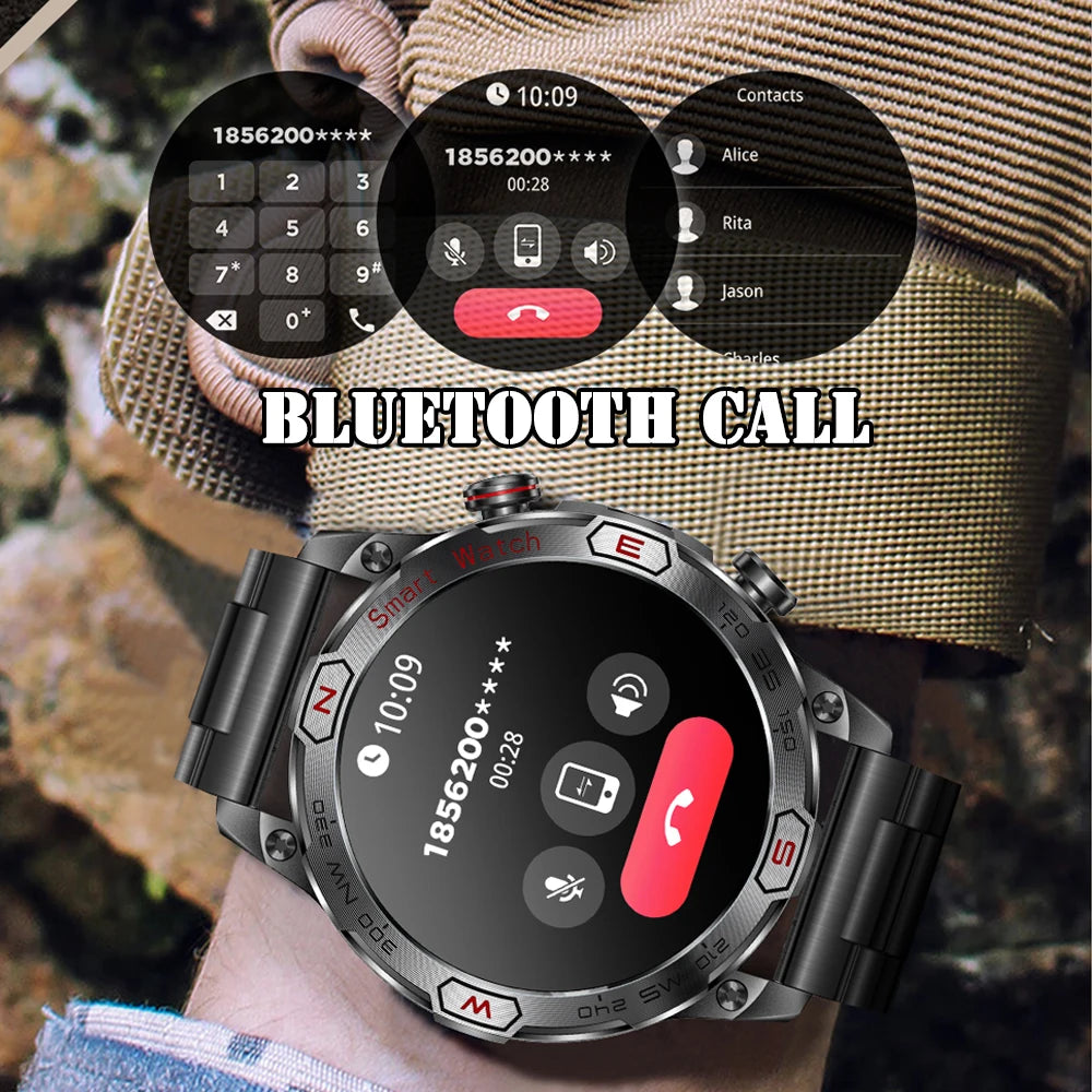 Smartwatch Rugged Military Bluetooth Fitness Tracker