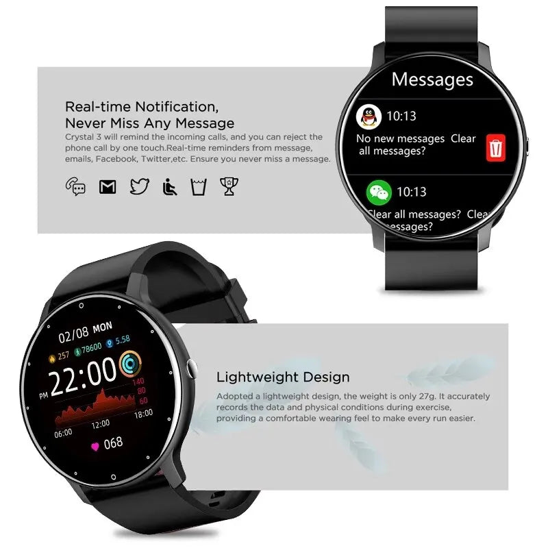 Smart Watch - Real-time Activity & Heart Monitor