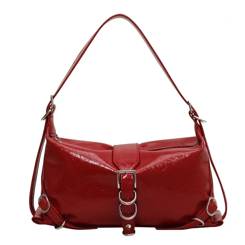2025 High Quality Women's Bags Autumn New Fashion Simplicity High-capacity Advanced Sense Shoulder Bag Solid Versatile Handbag