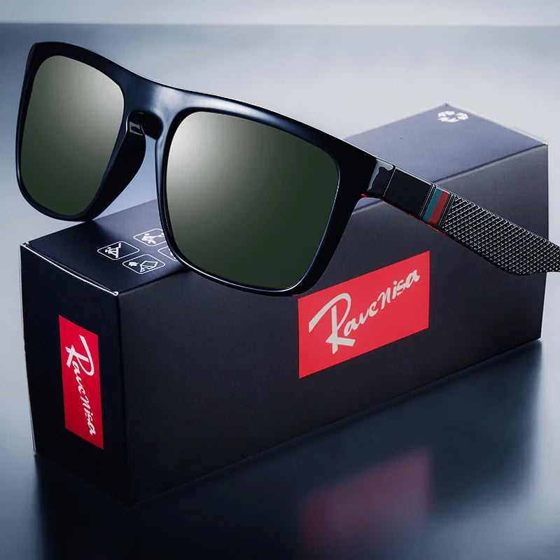 Fashion Square Vintage Polarized Sunglasses Men Women Retro Driving Fishing Sun Glasses UV400 Eyewear