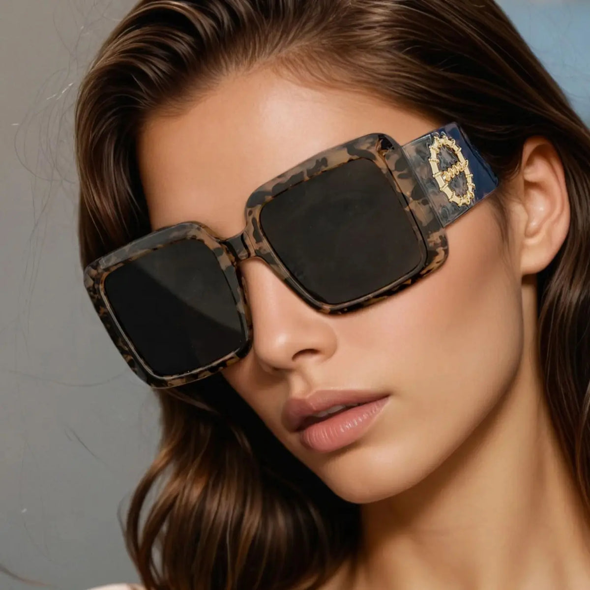 Luxury Vintage UV400 Square Sunglasses