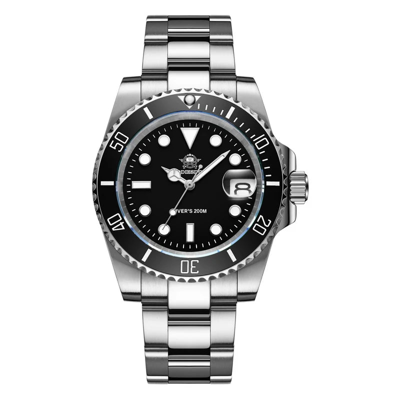 Stainless Steel Watch Men's European and American Business Leisure Quartz Watch Waterproof Outdoor Sports Watch