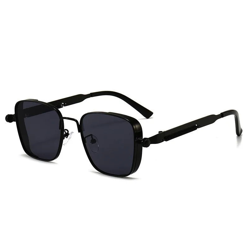 2025 Polarized Sunglasses Men High End Handsome Driving Special Anti UV High Quality Metal Punk Fashion Trends Sunglasses