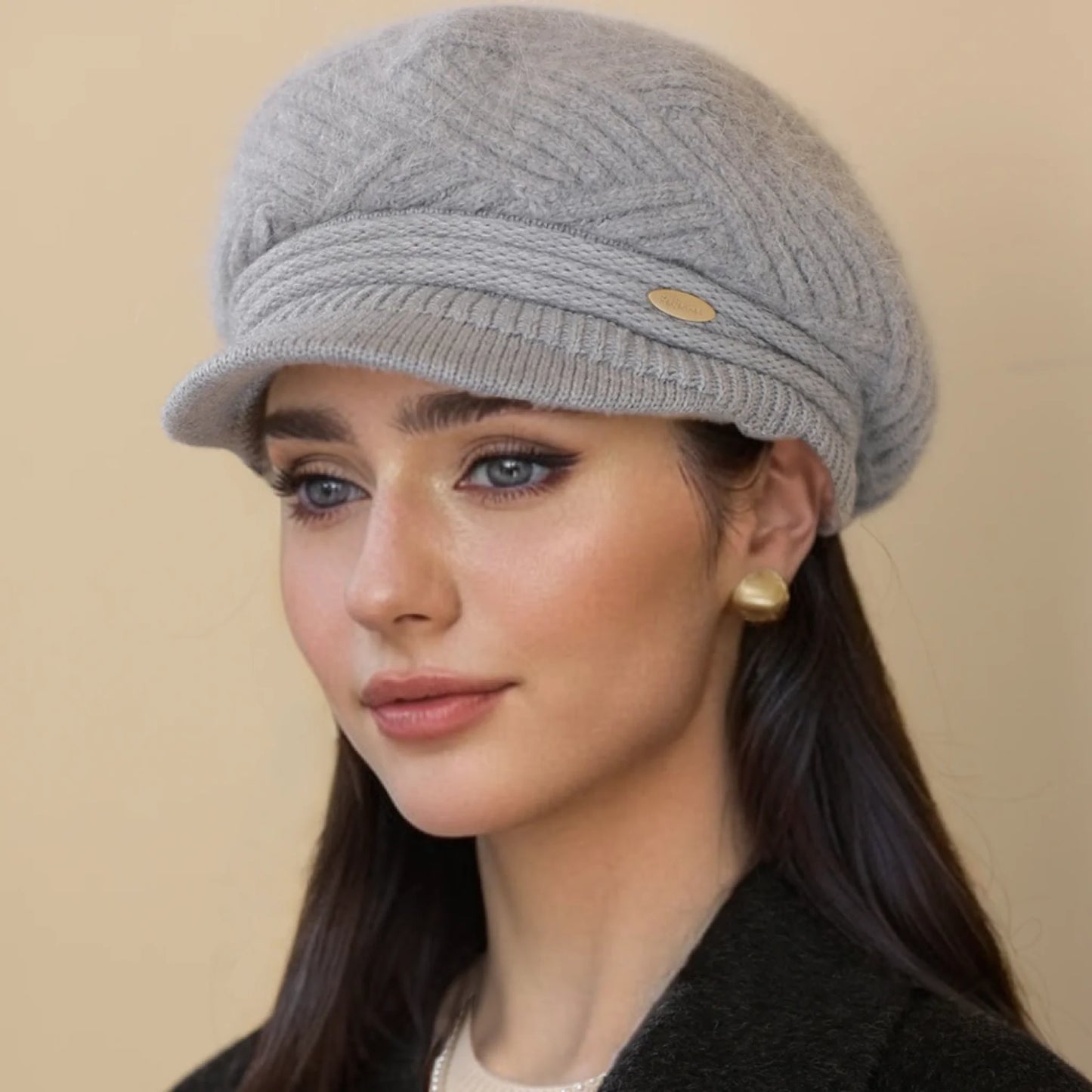 Plush-Lined Women's Knit Cap