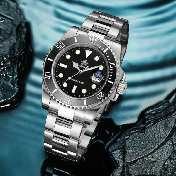 Stainless Steel Watch Men's European and American Business Leisure Quartz Watch Waterproof Outdoor Sports Watch