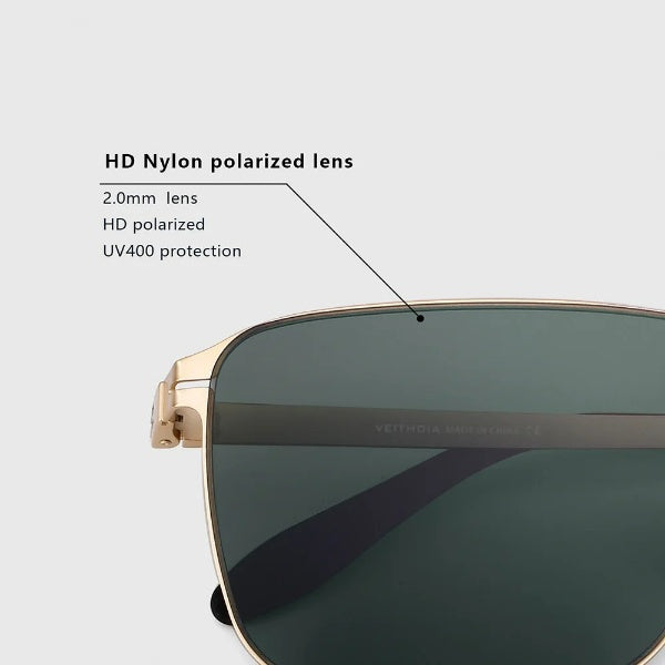 Cordace Stainless Steel Sunglasses – Men’s Polarized UV400