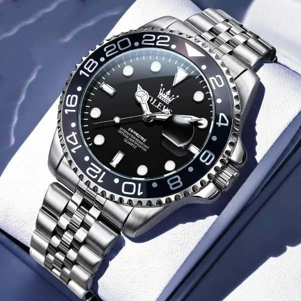 Montre à quartz pour homme Lorqen Amsterdam – Acier inoxydable