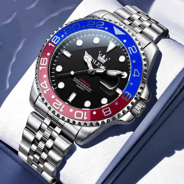 Montre à quartz pour homme Lorqen Amsterdam – Acier inoxydable