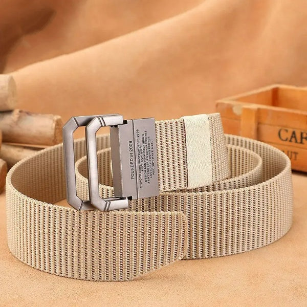 Ceinture tactique de luxe en toile pour homme - Durable et élégante