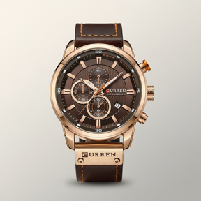 Lorqen Prague - Chronograph Herrenuhr - Lederarmband
