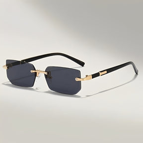 Lunettes de soleil rétro sans monture - Protection UV élégante