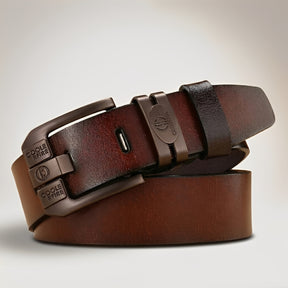 Luxuriöser Echtledergürtel für Herren – Vintage-Stil