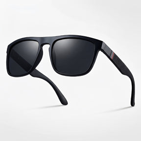 Lunettes de soleil rectangulaires polarisées vintage - Protection UV400