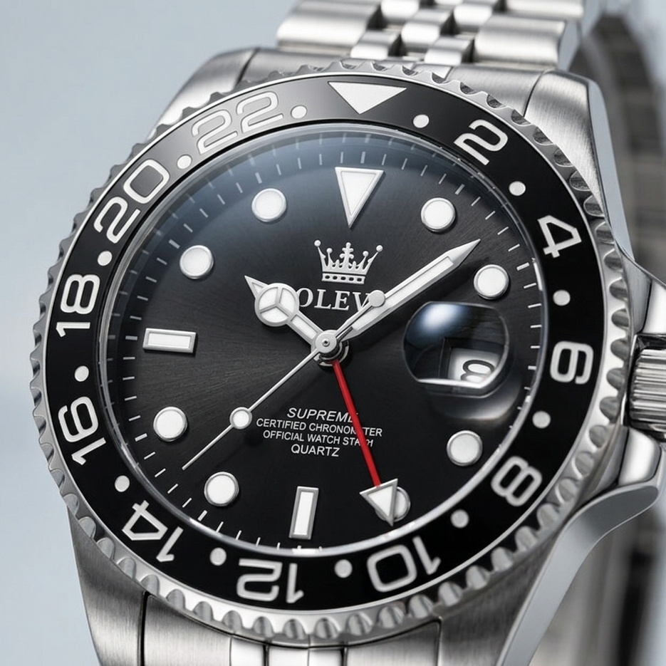 Montre à quartz pour homme Lorqen Amsterdam – Acier inoxydable