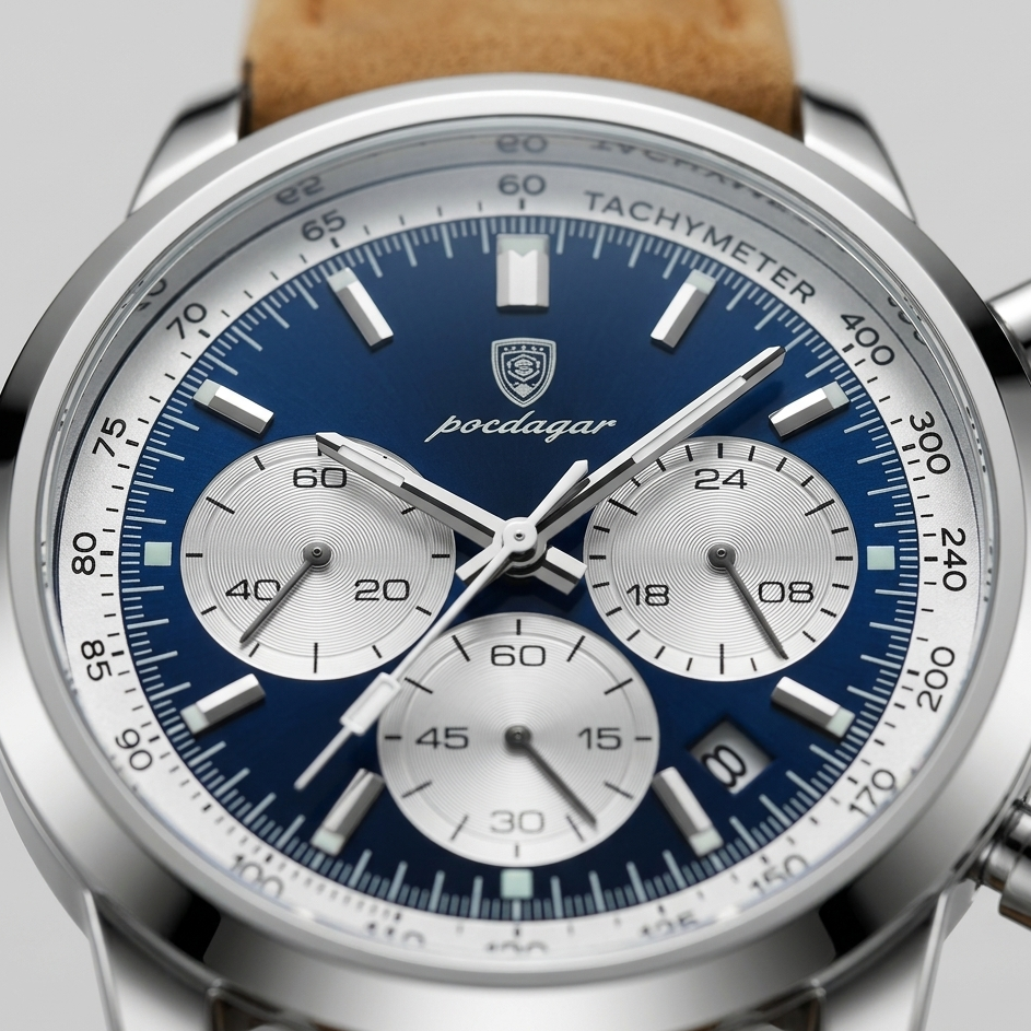 Cordace Rotterdam – Sport Leather Chronograph Watch