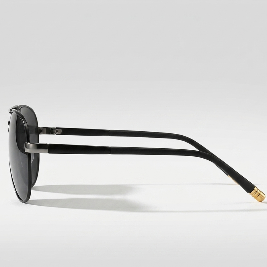 Lunettes de soleil aviateur polarisées pour homme - Vision HD