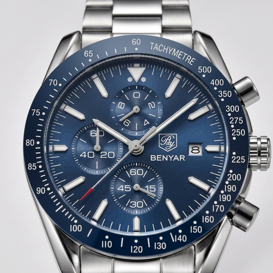 Cordace Melbourne – Steel Chronograph Watch