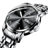 Lorqen Tokyo – Luxuriöse Herren-Quarzuhr – Elegantes Edelstahlgehäuse