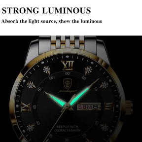 Luxury Men's Quartz Watch - Luminous & Waterproof