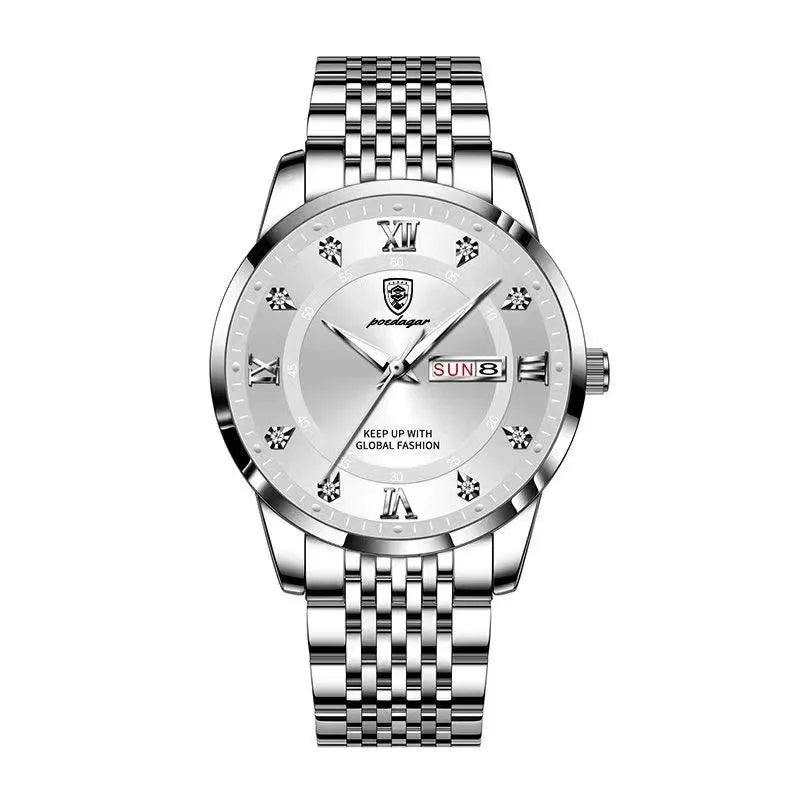 Luxury Men's Quartz Watch - Luminous & Waterproof