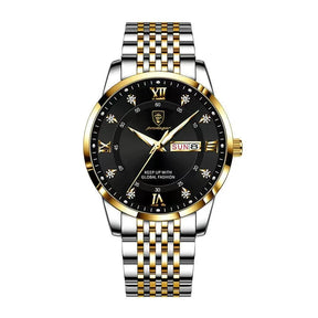 Luxury Men's Quartz Watch - Luminous & Waterproof