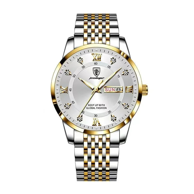 Luxury Men's Quartz Watch - Luminous & Waterproof