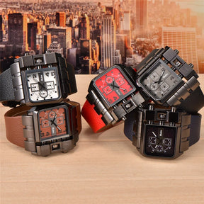 Men's Luxury Square Dial Quartz Watch