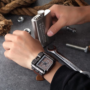 Men's Luxury Square Dial Quartz Watch