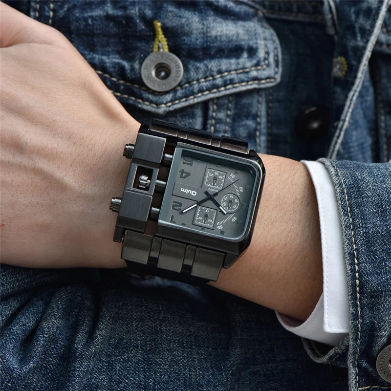 Men's Luxury Square Dial Quartz Watch