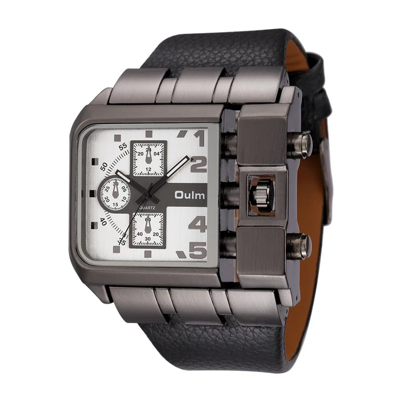 Men's Luxury Square Dial Quartz Watch
