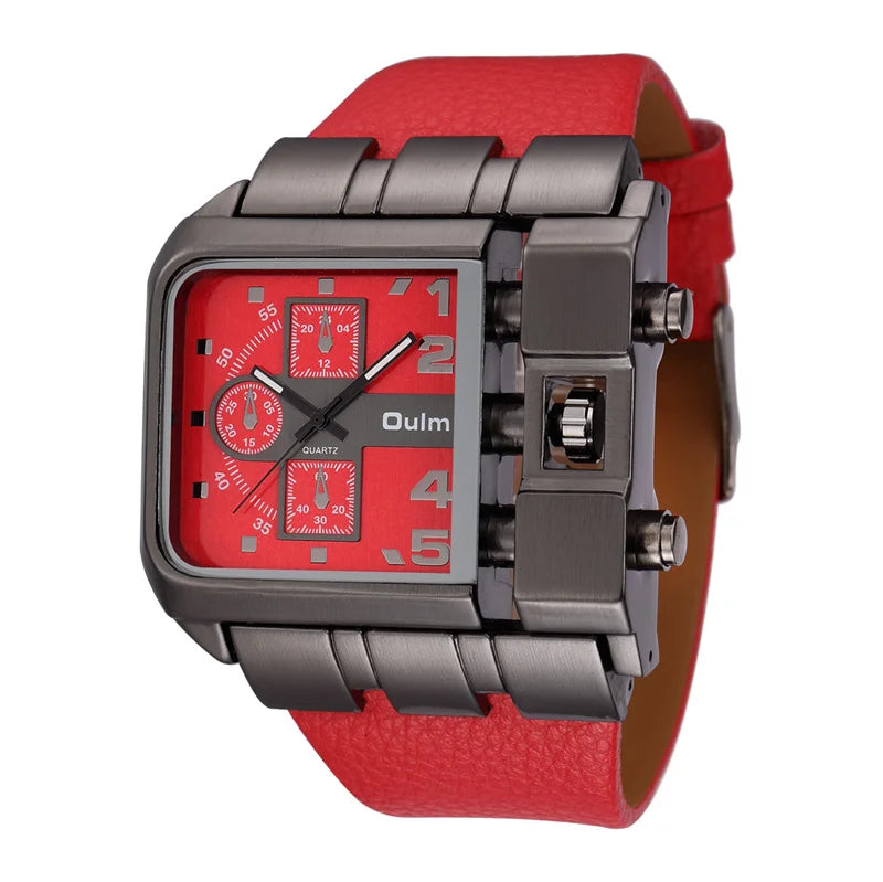 Men's Luxury Square Dial Quartz Watch
