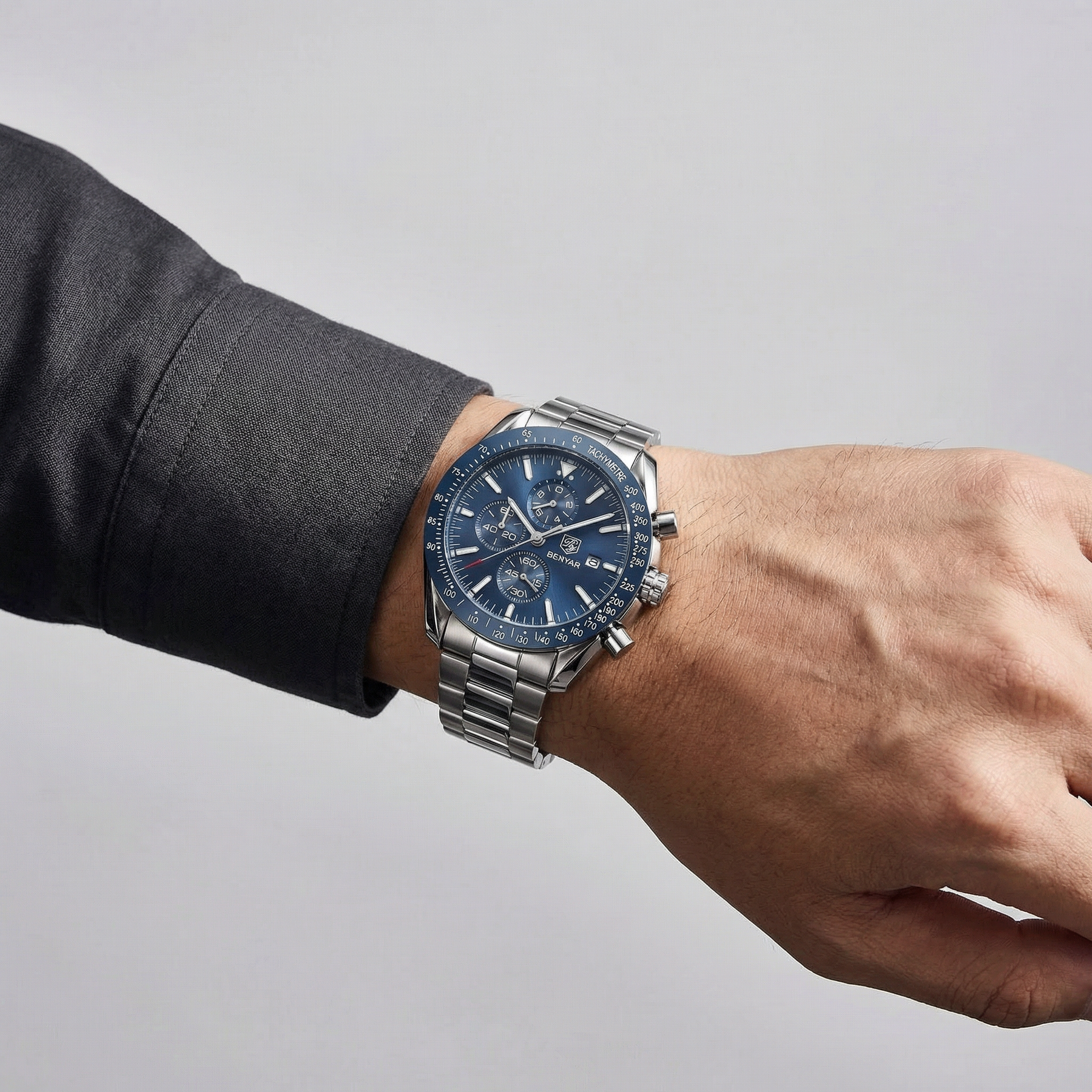 Cordace Melbourne – Steel Chronograph Watch