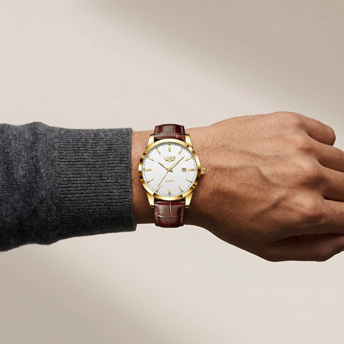 Cordace Madrid – Brown Leather Dress Watch