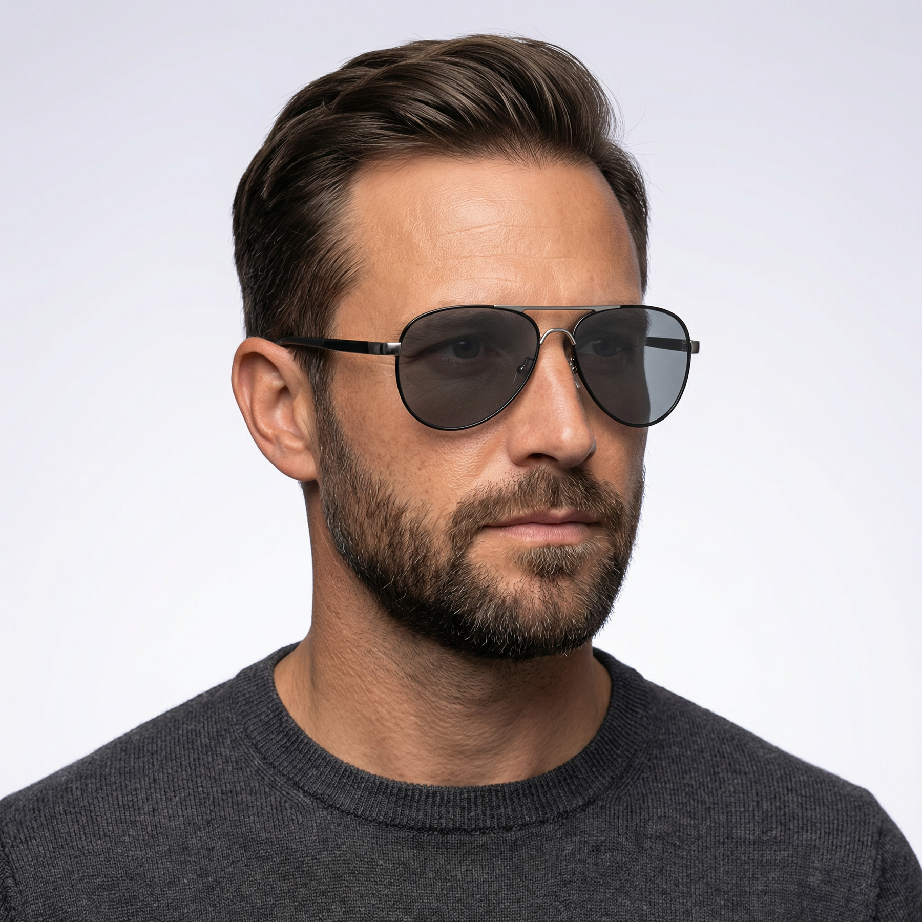 Lunettes de soleil aviateur polarisées pour homme - Vision HD