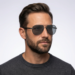Lunettes de soleil aviateur polarisées pour homme - Vision HD