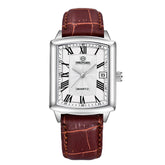 MAOYUAN New Square European and American Casual Leather Quartz Watch Waterproof Sports Calendar Roman Digital watches for man
