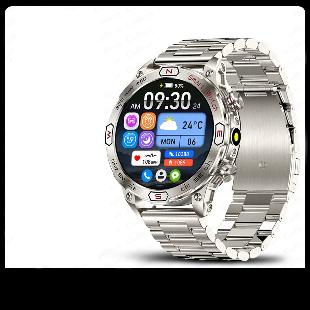 Smartwatch Rugged Military Bluetooth Fitness Tracker